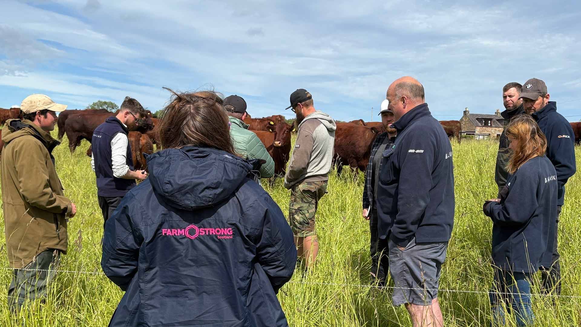 Photo of farmers in a field.